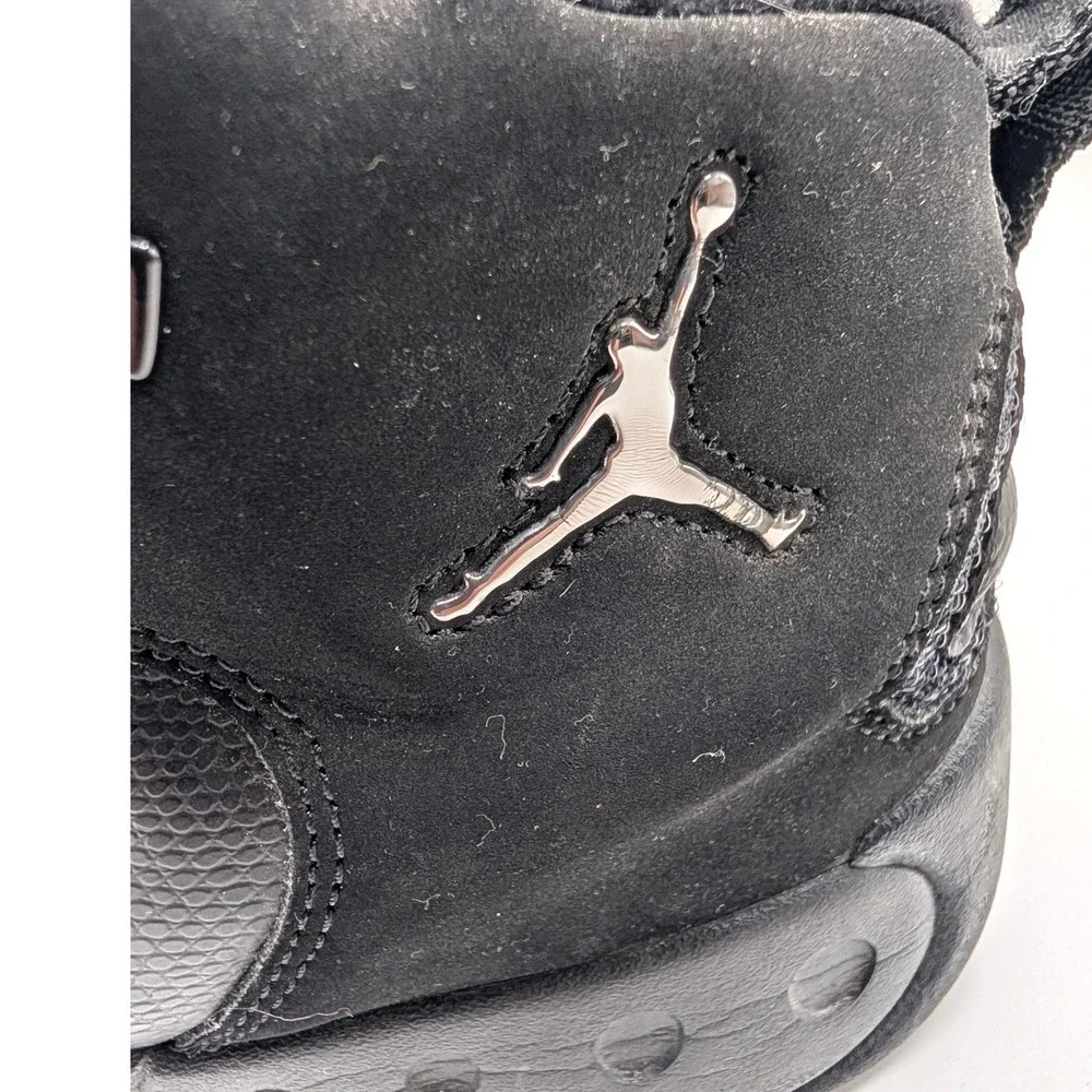 Jordan Jumpman Pro Black Metallic Silver Kids Basketball Shoes 331815-001 7Y